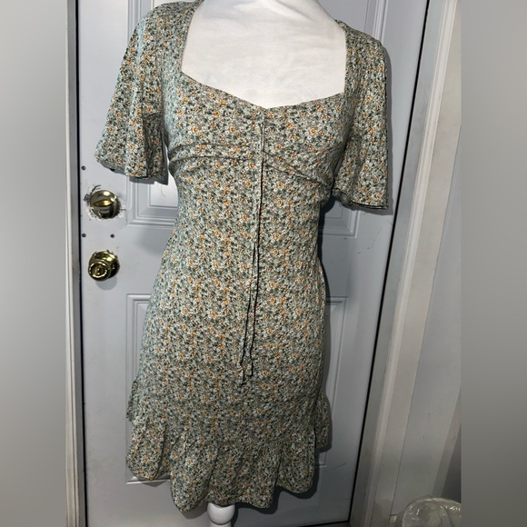 green emerald velvet dress Primark Womens Green Polyester Tank Dress Size 18 Square Neck Pullover –  Preworn main image 1
